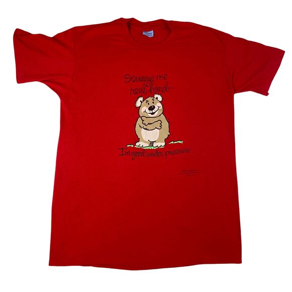 Hallmark Tops - Vintage Hallmark T-shirt Size Large Squeeze Me Real Hard USA Super 50 Red